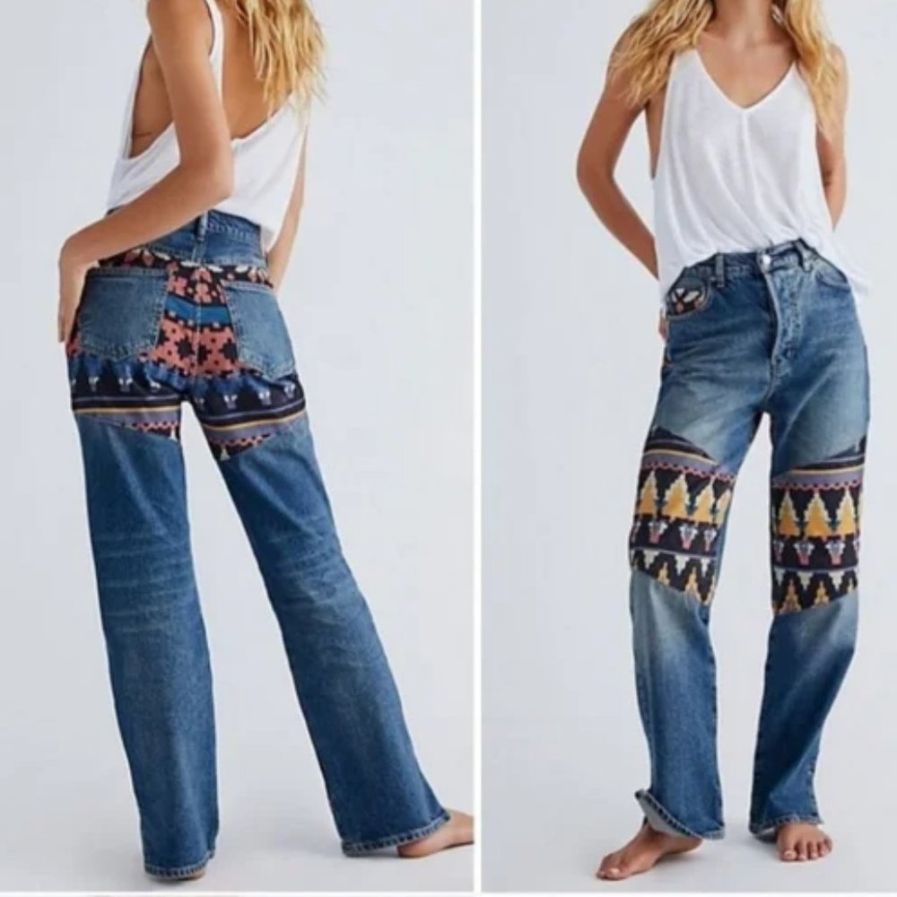 Free People Rocky Mountain Straight Leg Jeans Size 29